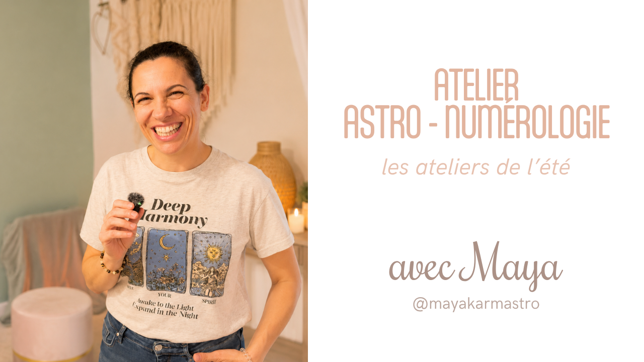 Atelier Astro Numerologie Maya Developpement Personnel Maya animant un atelier astro-numérologie et développement personnel