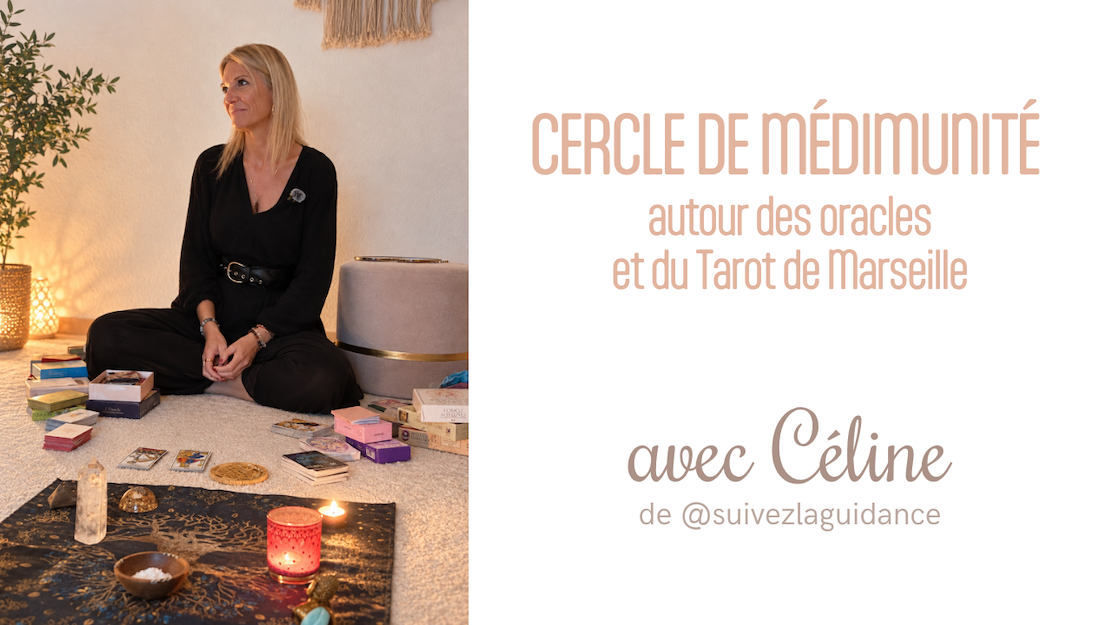 Céline – cartomancienne et médium – tirage de cartes de tarot en séance intuitive et spirituelle.